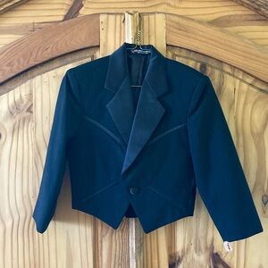 Boys Raffinati black tuxedo jacket coat size 8